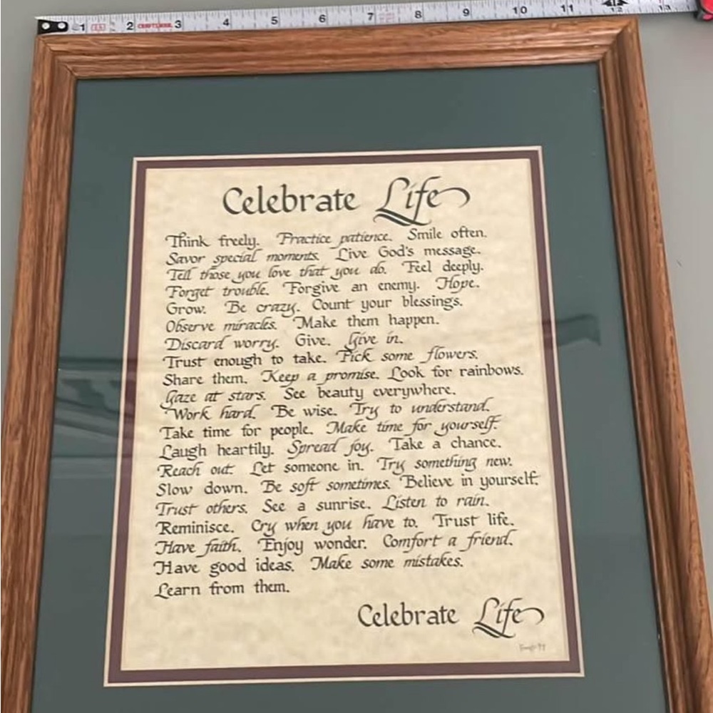 Celebrate Life Inspirational Wall Art